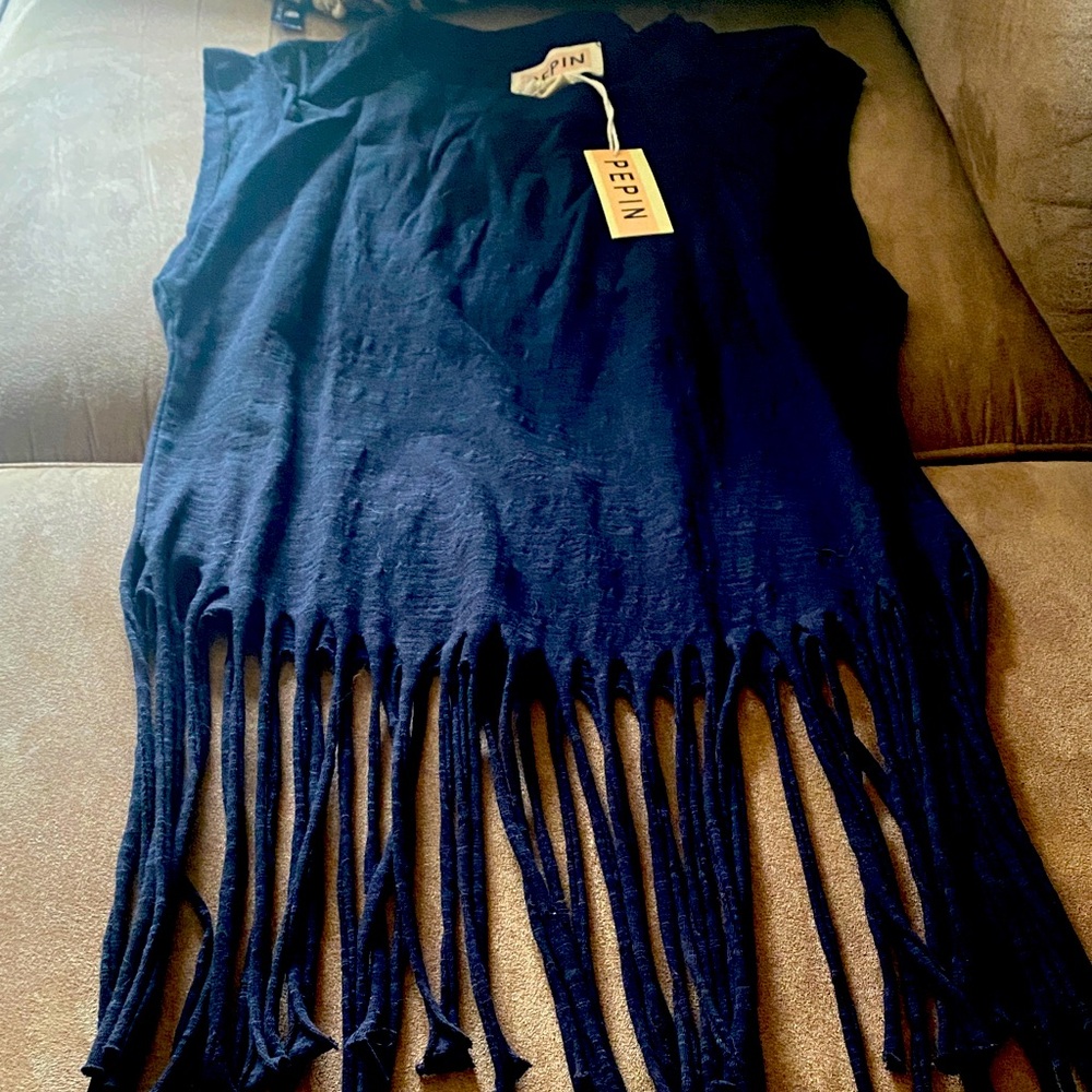 Pepin  Fringe Tank Top🍒🍒🖤